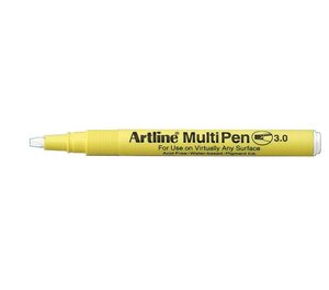 Marqueur 'Multi-pen' multi-usages pointe biseautée 3 mm blanc ARTLINE