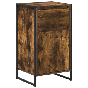 vidaXL Buffet Chêne Fumé 81 x 36 x 150.5 cm Bois d'ingénierie