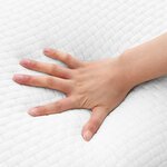 vidaXL Coussin de sommeil Uni Blanc 60 x 40 x 10 cm
