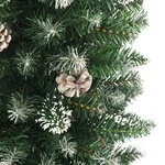 vidaXL Sapin de Noël artificiel mince avec support 150 cm PVC