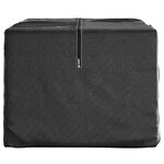 vidaXL Sac de rangement pour sapin de Noël noir 150x75x75 cm PE
