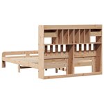 vidaXL Lit bibliothèque sans matelas 160x200 cm bois massif de pin
