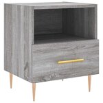 vidaXL Tables de chevet 2 Pièces sonoma gris 40x35x47 5 cm