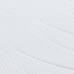 vidaXL Matelas Blanc 90 x 190 cm Tissu jacquard