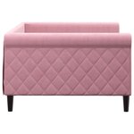 vidaXL Lit de repos rose 100x200 cm velours