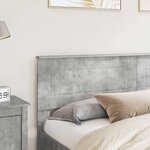 vidaXL Tête de lit Gris béton 180 cm Bois d'ingénierie