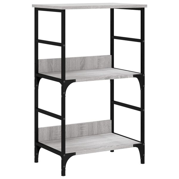 vidaXL Bibliothèque sonoma gris 50x33x82 cm bois d'ingénierie