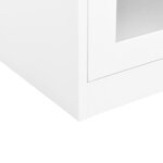 vidaXL Armoire de bureau Blanc 90x40x90 cm Acier