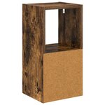 vidaXL Table de chevet 2 Pièces Chêne fumé 25 5 x 22 x 49 5 cm