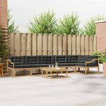 vidaXL Ensemble de canapés d'extérieur 7 Pièces Blanc et anthracite
