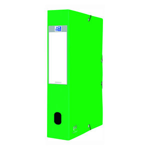 Chemise box oxford eurobox 24 x 32 cm dos 6 cm - verte - lot de 10