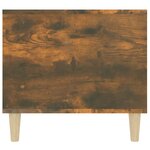 vidaXL Table basse Chêne fumé 90x49x45 cm Bois d'ingénierie