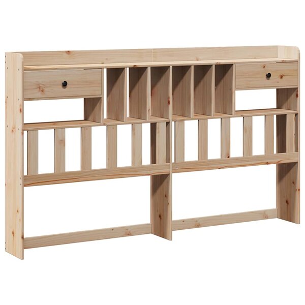 vidaXL Tête de lit avec rangement 200 cm bois massif de pin