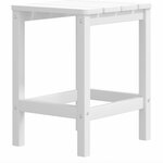 vidaXL Chaises de jardin Adirondack repose-pied table PEHD Blanc