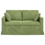 vidaXL Canapé Vert clair 138 x 78 x 80 cm Velours