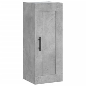 vidaXL Armoire murale gris béton 34 5x34x90 cm bois d'ingénierie