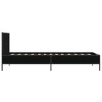 vidaXL Cadre de lit sans matelas noir 100x200 cm
