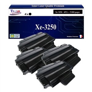 T3AZUR -4x Toners compatibles avec Xerox 3250 (106R01374/106R01373) pour Xerox Phaser 3250  3250VD  3250VDN