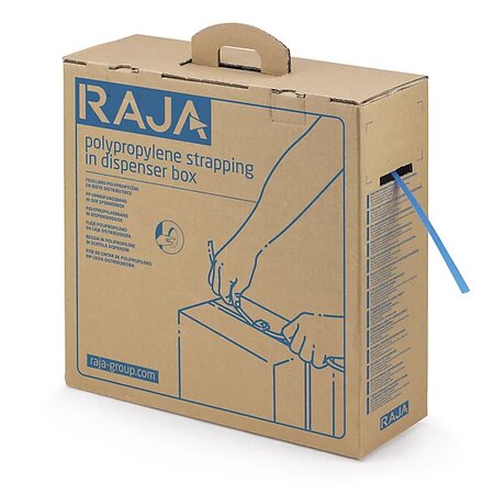 Recharge feuillard polypropylène pour boîte distributrice raja 12 mm x 750 m