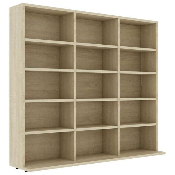 vidaXL Armoire à CD Chêne sonoma 100x23x89 5 cm Bois d’ingénierie