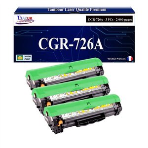 T3AZUR -3x Toners compatibles avec Canon 726 (3483B002) pour Canon LBP6200D  LBP6230DW LBP-6200D  LBP-6230DW