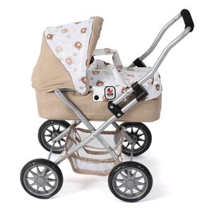 Bayer Chic 2000 555-63 - Poussette pour poupée SMARTY Beige avec oursons