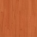 vidaXL Salon de jardin 6 Pièces cire marron bois de pin massif