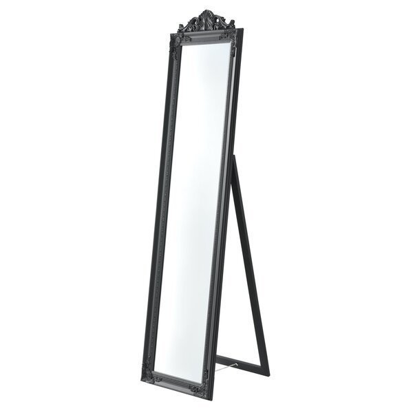 Miroir sur pied inclinable 160 x 40 cm gris foncé 03_0007963