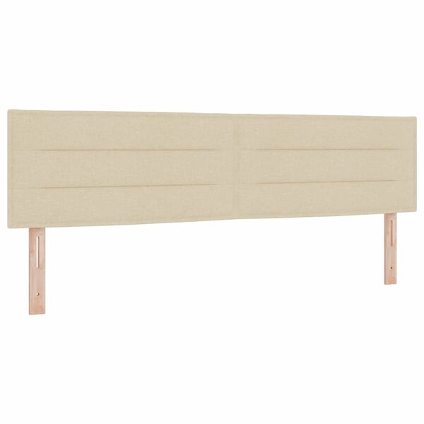 vidaXL Tête de lit avec tête de lit Crème 180 cm Cuir synthétique