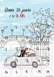 Calendrier avant les 18 ans 25 défis