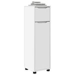 vidaXL Cabinet de salle de bain avec tiroir Blanc 30 5 x 30 x 101 cm