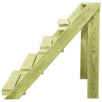 vidaXL Support de jardinière 80x80x80 cm Bois de pin imprégné
