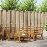 vidaXL Ensemble de canapés d'extérieur 5 Pièces Naturel