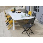 Chaises pliantes en aluminium lucca (lot de 2) tournesol