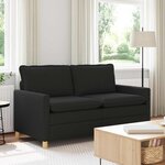 vidaXL Canapé Noir 156 x 81 x 87 5 cm Tissu