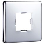 vidaXL Bras de support de douche Carré Inox 201 Argenté 40 cm