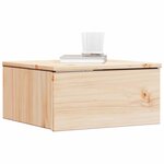 vidaXL Table de chevet Marron 37 x 35 x 18 5 cm Bois massif en pin