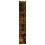 vidaXL Étagère cube murale 12 compartiments chêne fumé bois ingénierie