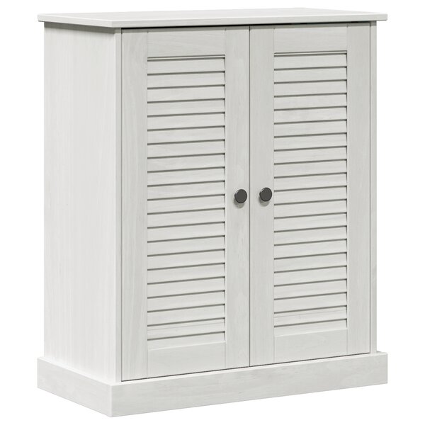 vidaXL Cabinet de salle de bain avec stockage Blanc 68 x 34 x 80 cm