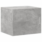 vidaXL Armoire de rangement mince gris béton 50x42 5x225 cm