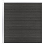 vidaXL Clôture de jardin WPC 175x186 cm Gris