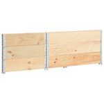 vidaXL Jardinières surélevées 3 Pièces 80x120 cm Bois de pin solide