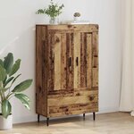 vidaXL Haut Armoire Bois Ancien 69 5 x 31 x 115 cm Bois d'ingénierie