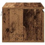 vidaXL Cabinet de chevet mural avec 2 Pièces Bois Ancien 50 x 36 x 30 cm