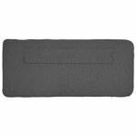 vidaXL Tête de lit capitonnée Brun et gris foncé 140 cm Pin massif