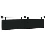 vidaXL Tête de lit suspendue Noir Velours