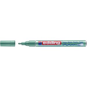 Marqueur Permanent Peinture Brillante 751 Vert Métallisé Pointe Ronde 1-2 mm x 10 EDDING