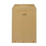 25 enveloppes en papier kraft 90 g - 22 9 x 32 4 cm