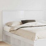 vidaXL Tête de lit Blanc Brillant 160 cm Bois d'ingénierie