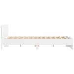 vidaXL Cadre de lit sans matelas blanc 150x200 cm